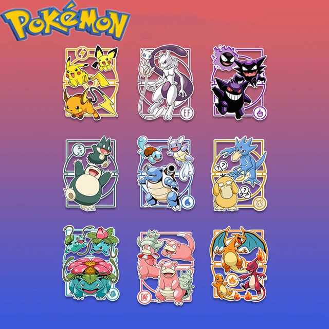 52 nova pokémon eevee bonito anime adesivos à prova dwaterproof água  portátil bagagem manual do carro adesivos decorativos brinquedos -  AliExpress