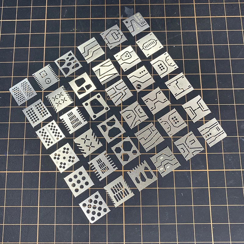 1/100 MG Mecha Detail Modification Tool Basic Auxiliary Pre-set Cutting Scheme Scribering 36 IN 1 model tools