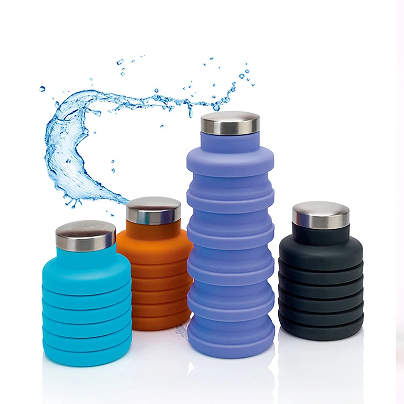 

Outdoor Travel Tools Collapsible Sports Bottle Portable Silicone Water Bottle Collapsible Retractable Folding Coffee Pot Mugs