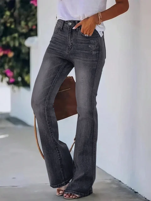 Jeans Haute pour Femme, Pantalon en Denim, Vêtement Chaud, Nouvelle Collection 6