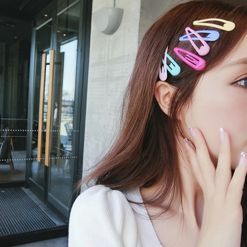 10-40Pcs/pack Colors Hair Clips For Women Girls Fashion Solid Kids Hair Accessories Snap Metal Barrettes Hairpins Clip Bobby Pin - Image 2