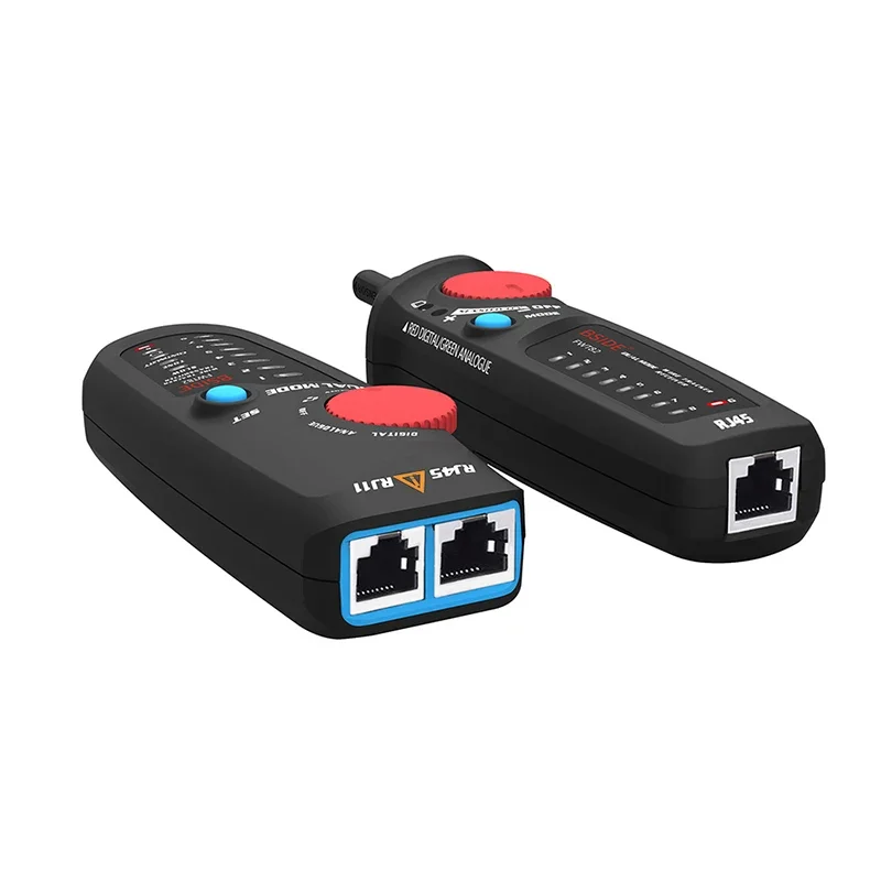 FWT82 Digital Dual Mode Network Cable Tracker Anti Interference Line Finder Ethernet LAN Tracer Analyzer Detector