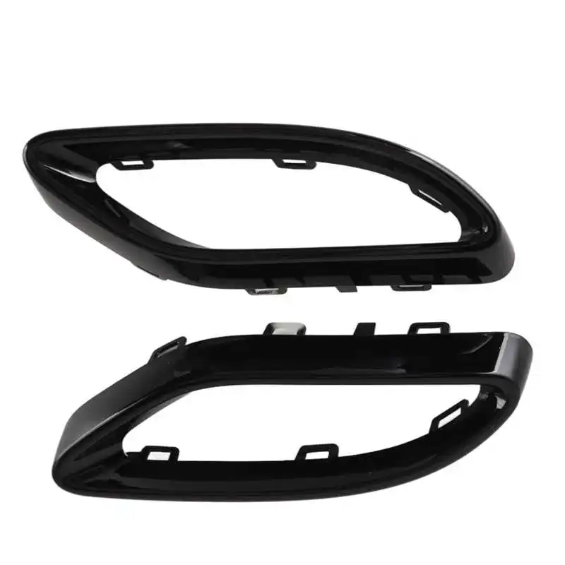 Uitlaat Tip Pijp Cover Trim, Uitlaat Tip Cover Trims Bezel Fit Voor GLC GLE GLS-Klasse X253 C253 W167 V167 C167 X167 Lijn 2020-2023 (Glanzend zwart