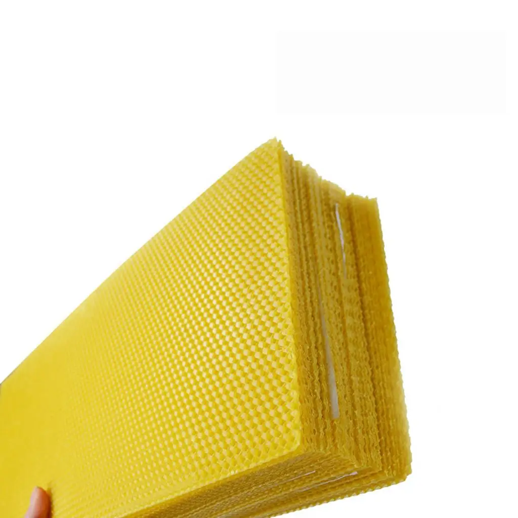 30Pcs Beeswax Sheets Beekeeping Foundation Sheets Bee Candle Making