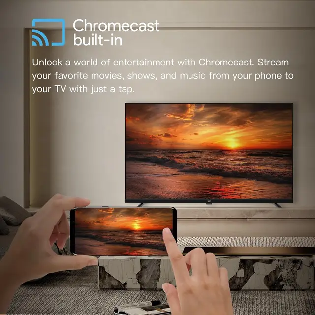 FPD 32-inch Smart TV with Google TV HD 720p, Google Play & Chromecast Built-in, HDR 10, Dolby Audio, Voice Remote - Stream Live - Image 2