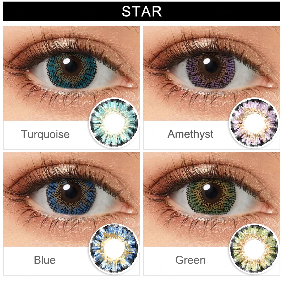 

Magister Colored Contcat lens with Case Tweezer Stick 1 Pairs