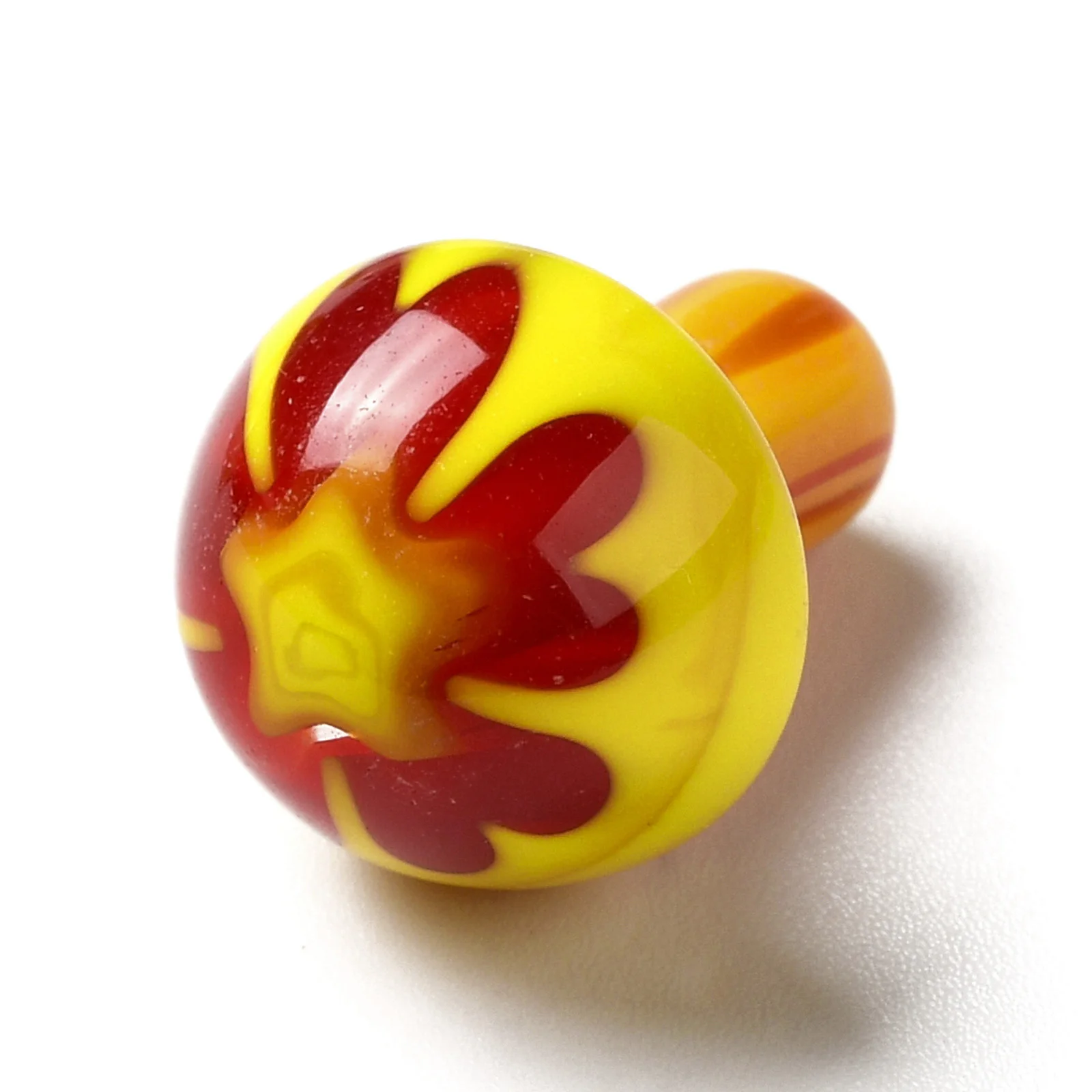 20pcs Handmade Mushroom Millefiori Lampwork Glass Beads No Hole for DIY Jewelry Making Findings Home Display Decorations Crafts