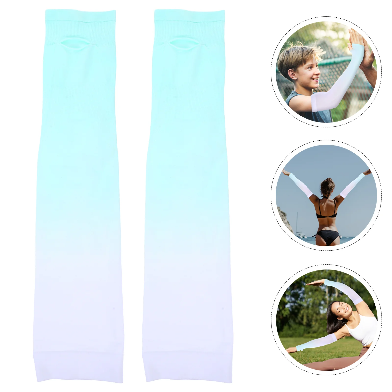 

Ice Silk Sleeves Arm for Men Cooling Cover Sun Protection Women Nylon Man Covers Arms