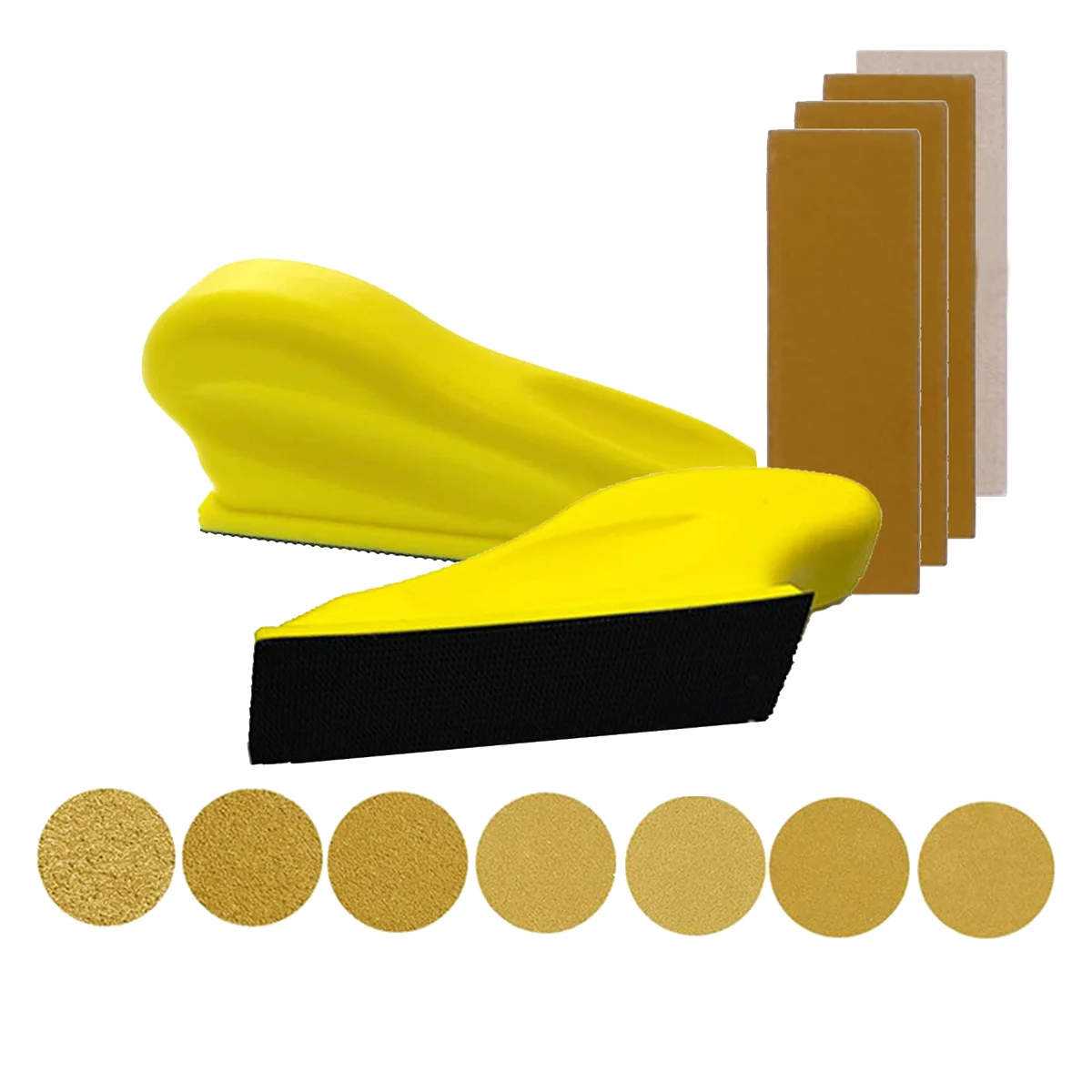 

140Pcs Mini Sander Kit,Mini Detail Sander Paper Kit 3.5Inch X 1Inch Detail Handle Sanding Tools Sandpaper P80-P600
