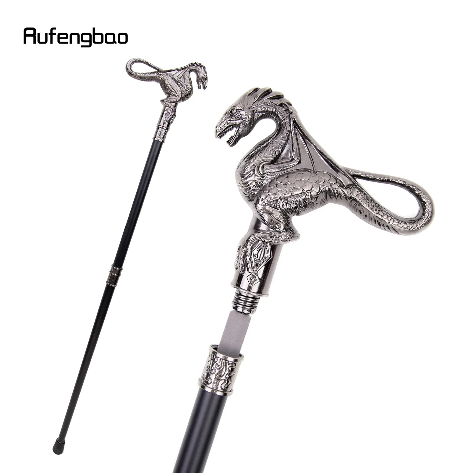 

Dinosaur Walking Stick with 26cm Hidden Sword Self Defense Fashion Cane Sword Cosplay Crosier Stick 93cm