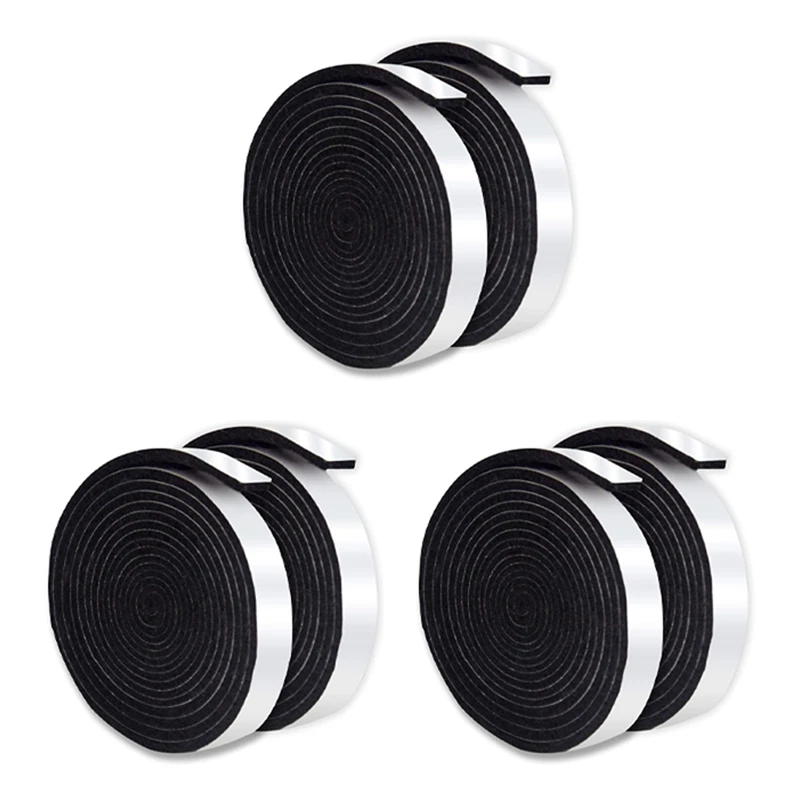 Hot BBQ Smoker Gasket Self Stick Grill Tape High Temp Grill Seal Self Stick Gasket 6 Pack
