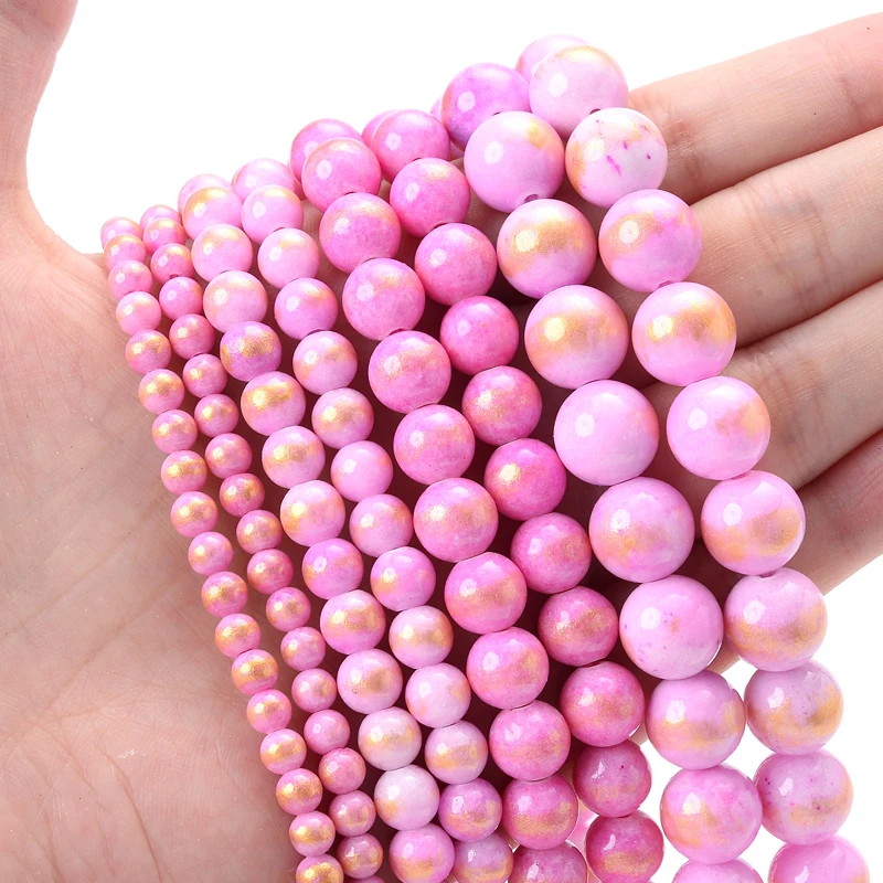Vibrant Natural Gemstone Round Loose Beads for Handmade Jewelry Crafting