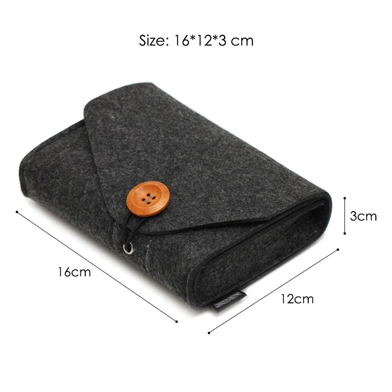 Felt Multipurpose Travel Organizer & Storage Pouch for Electronics Accessories