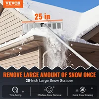 VEVOR Snow Roof Rake 25inch Blade Snow Removal Tool For Roof Protection Anti-Slip Handle Grip House Roof Car Snow Wet Leaves 2