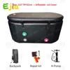 Inflatable Insulated Ice Bath Tub/Durable Freestanding Soaking Tub/Portable Cold Plunge Spa Tubs Recovery Pod For  Athletes 4