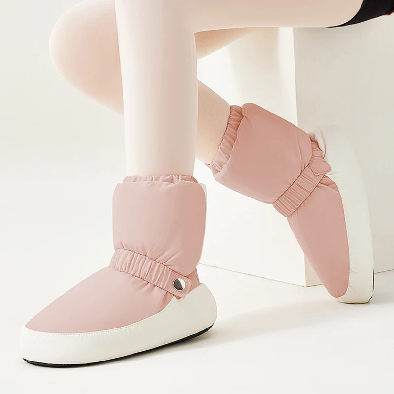 Dance Shoes Ballet Shoes Winter Dance Boots Warm-Up Short Boots Warm Anti-Slip Training Adult Cotton