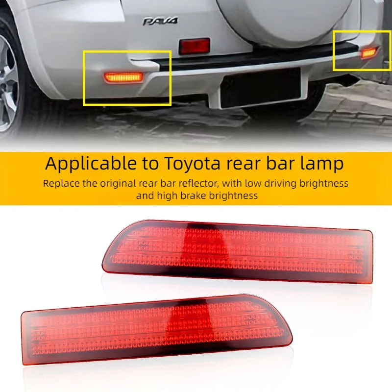 

Подходит для Toyota 09 10 11 12 Rav4, задний бампер, зеркальный Светодиодный отражатель, зеркальный задний отражатель Rav4