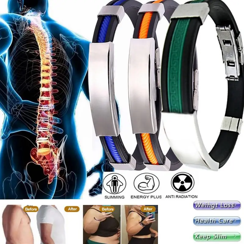 Fashion Mens Women Magnetic Lymph Drainage Magnetic Detox Bracelet Slimming Magnetic Therapy Bracelet&Bangle Health Care Jewelry