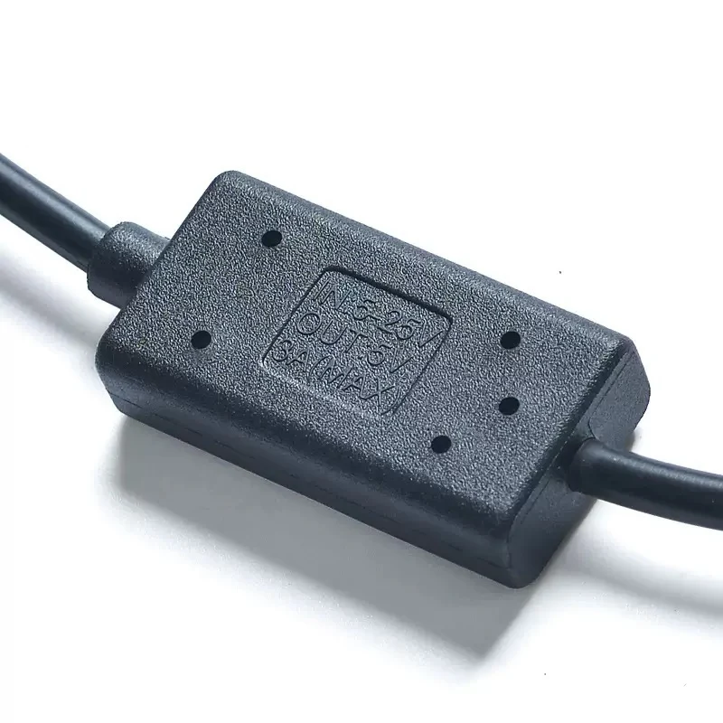 12V 24V를 5V 3A로 변환하는 DC 스텝다운 벅 컨버터 전원 공급 모듈, 2핀 DC-DC XT60-USB/타입-C 스텝다운 어댑터 충전 케이블