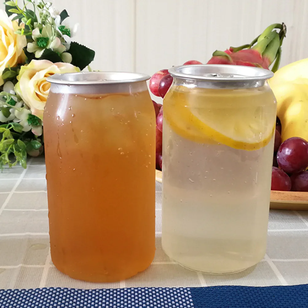 10pcs 330/500ml Clear Plastic Beverage Bottles Leakproof Juice Bottles Portable Milk Bottles Water Storage Container 4