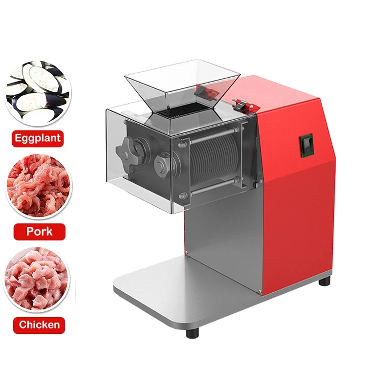 

Meat Cutter Machine Economical Desktop Electric Meat Slicer Commercial Vegetable Cutting Chicken Shredding Dicing Machine