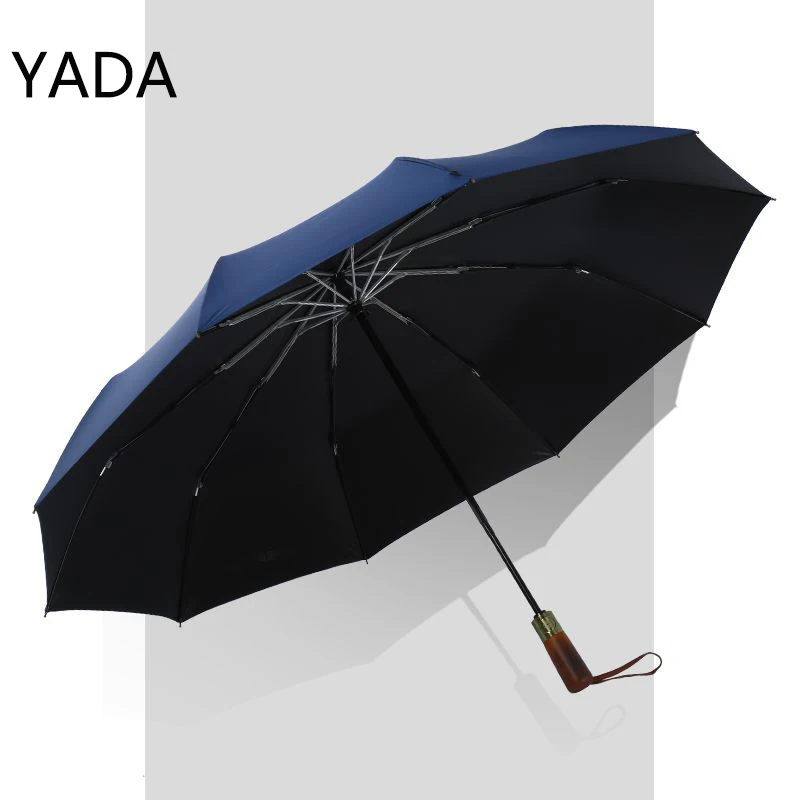 

Складной зонт YADA YD220007, большой складной автоматический уличный зонт, 10 костей, для мужчин и женщин, деловой, дорожный, с защитой от УФ излучения, YD220007