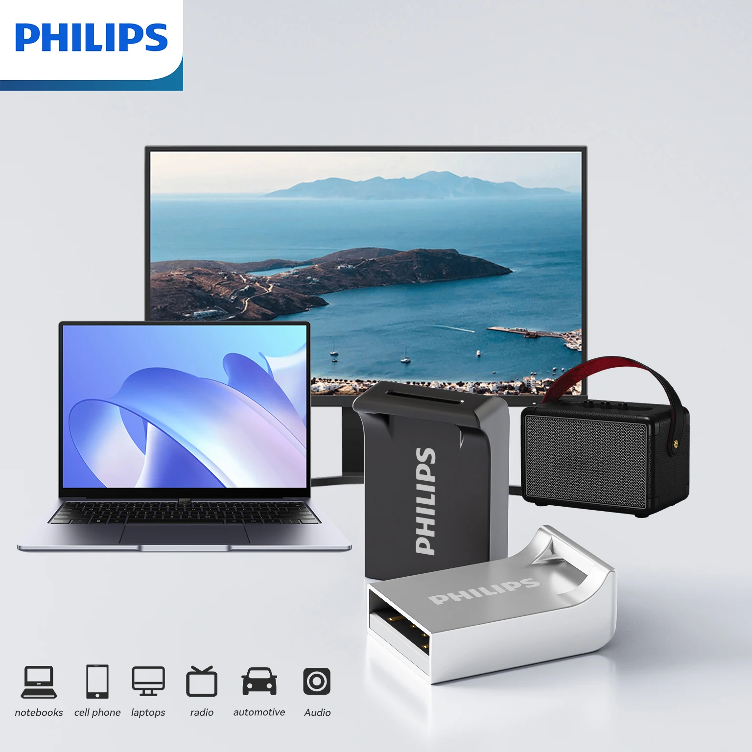 PHILIPS Ultra Slim USB Flash Drive - Compact Storage Solution