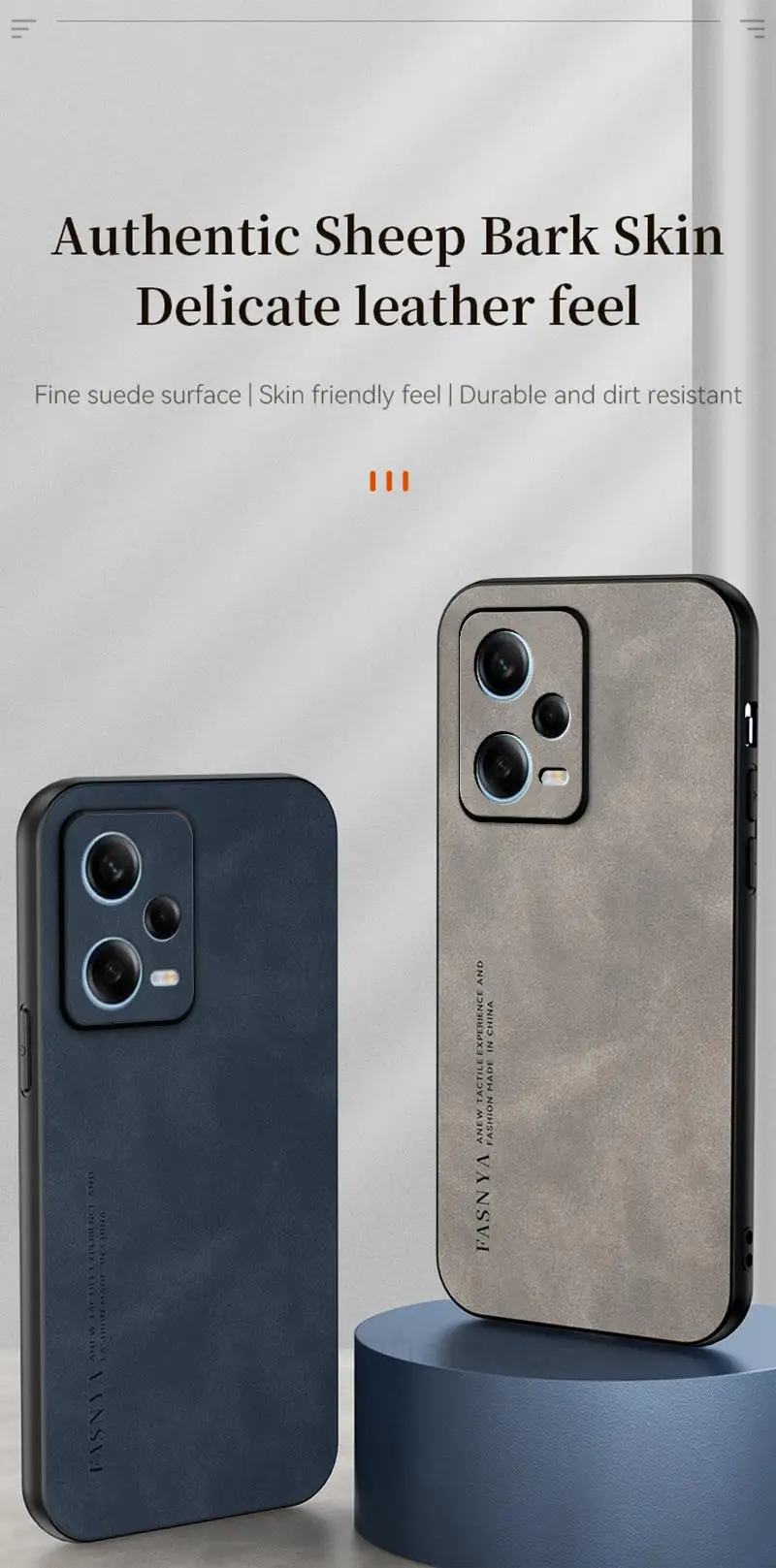 Custodia in pelle di pecora per Xiaomi Note 12 Plus 11 11S 10 5G Redmi 10C 12C A1 Poco X5 Pro Cover morbida per paraurti_voghion.com