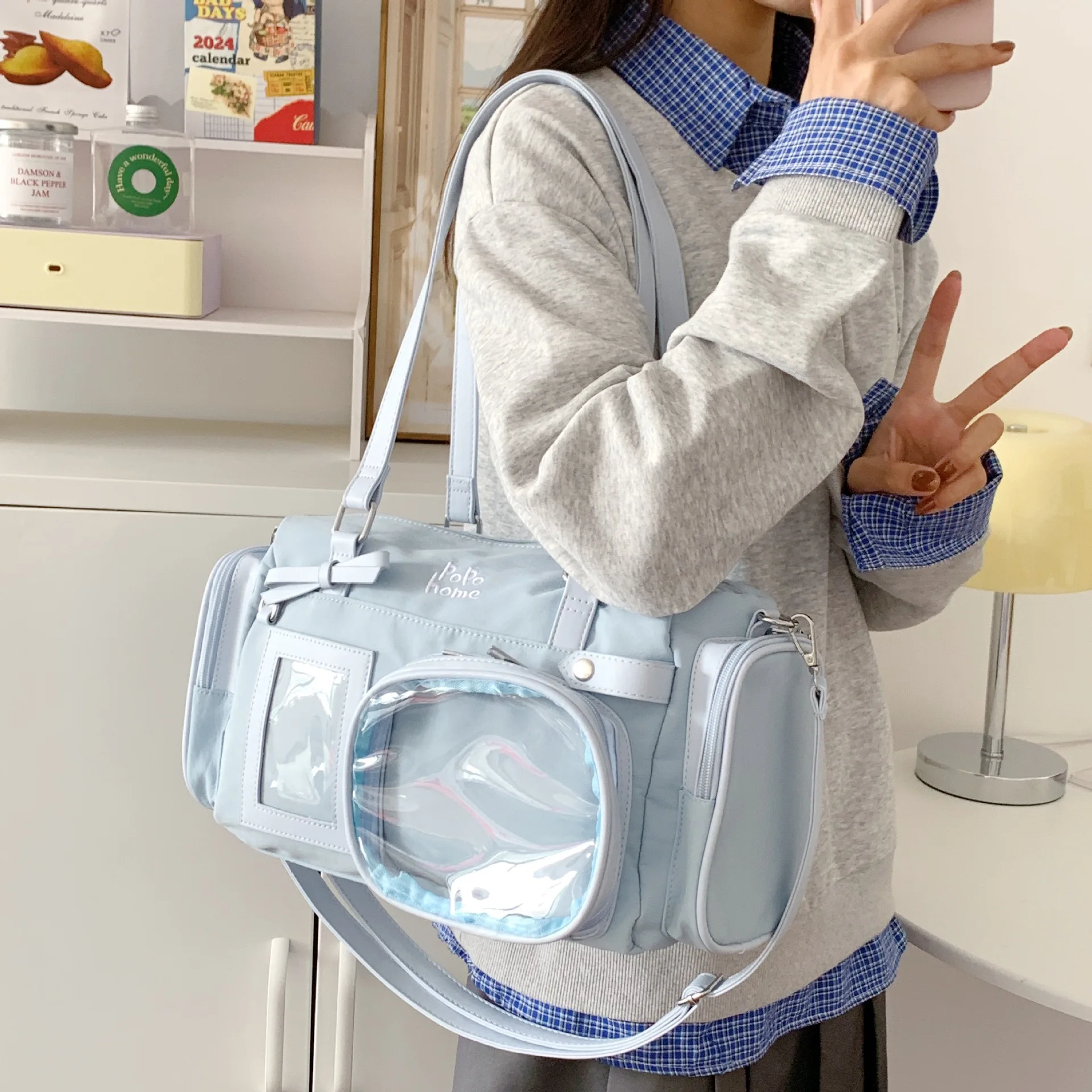 Kawaii Japanese Style Ribbon Tote Shoulder Ita Bag