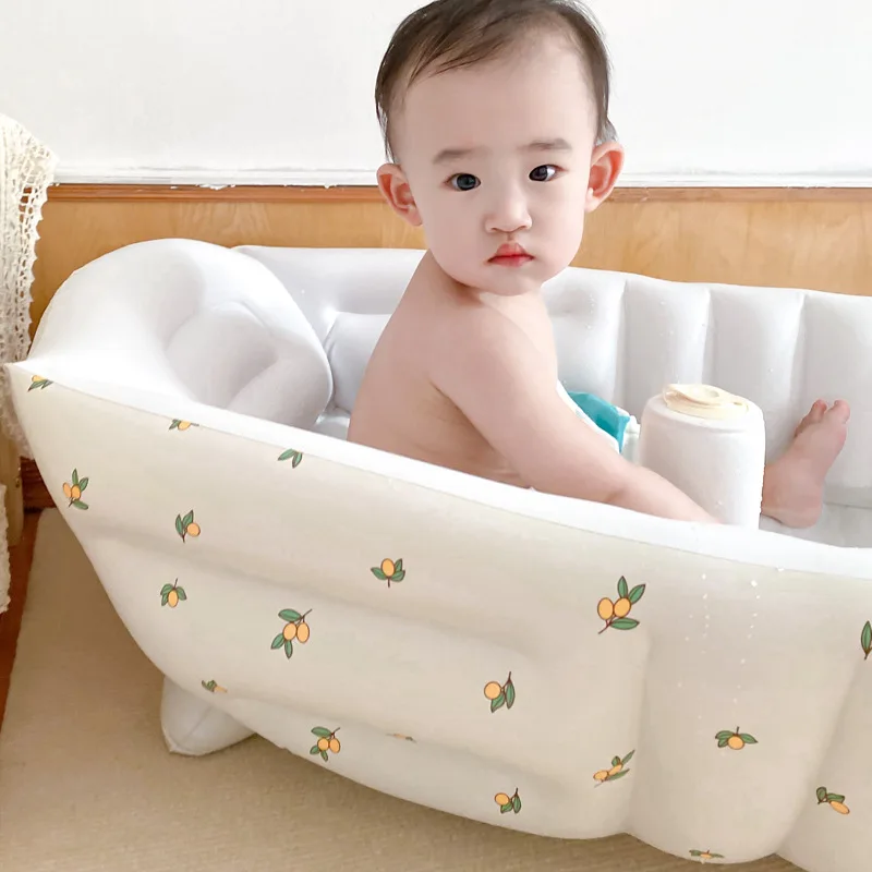 Inflatable Swimming Pool Inflatable Bathtub 90x55cm Portable Baby