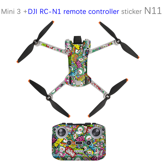 Stickers for DJI Mini 3 Pro Skin Scratch Resistant Waterproof for DJI RC Remote Control Sticker Accessories