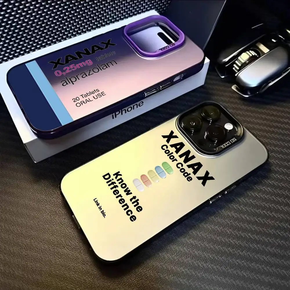 Chill Pill Phone Case - Black Purple Matte Laser Metallic Aurora Finish