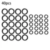 40 Pcs 1/4" 3/8" Seal Gasket Rubber O-rings For High Pressure Washer Connector Hose Plug Leakage Prevention 5