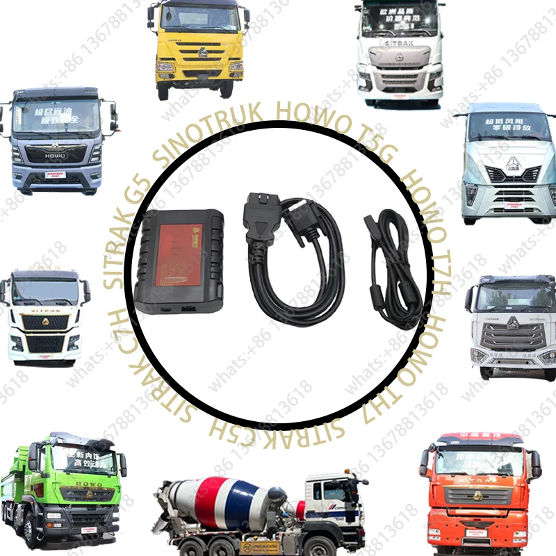Chinese Engine Scanner Detector Heavy Duty Diagnostic Tool 6-IN-1 EOL OBD Diagnostic Calibration HOWO Heavy Duty Truck Tool For