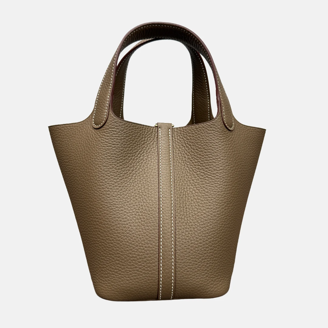 Mendy High Quality Woman Bags 18 & 22 Buckets Shoulder Guangzhou High End Bag Luxury Bags Designers Tote Handbag TC Cow Leather 4