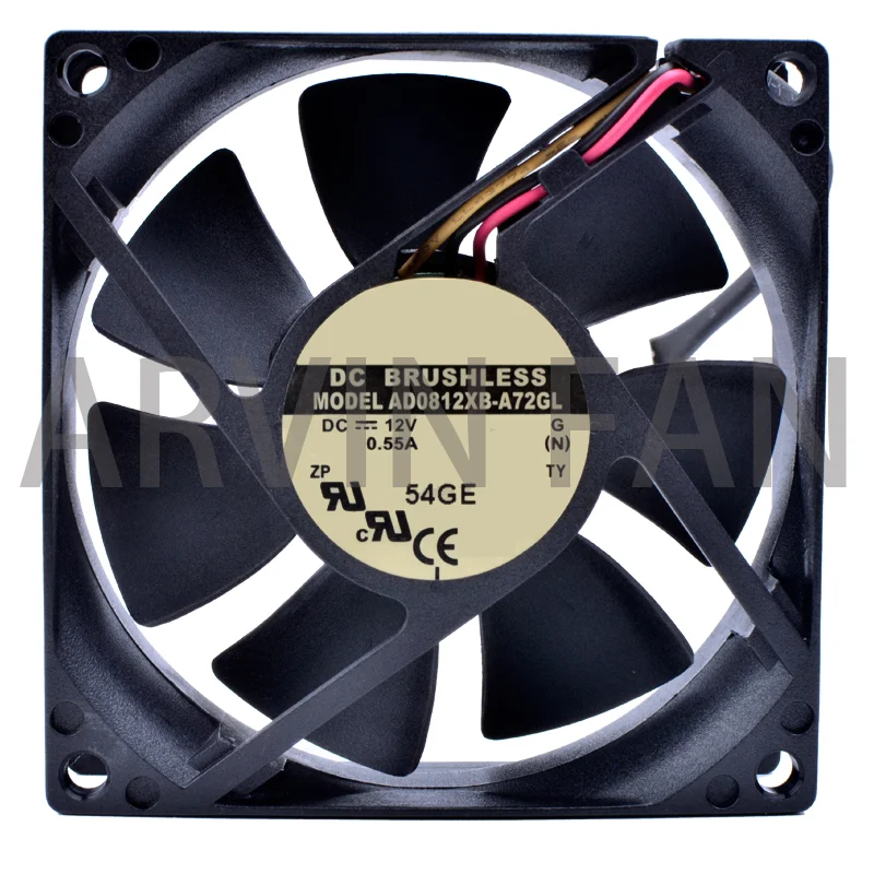 

Brand New Original AD0812XB-A72GL 8cm 8025 80x80x25mm DC12V 0.55A Computer Power CPU Large Air Volume Cooling Fan