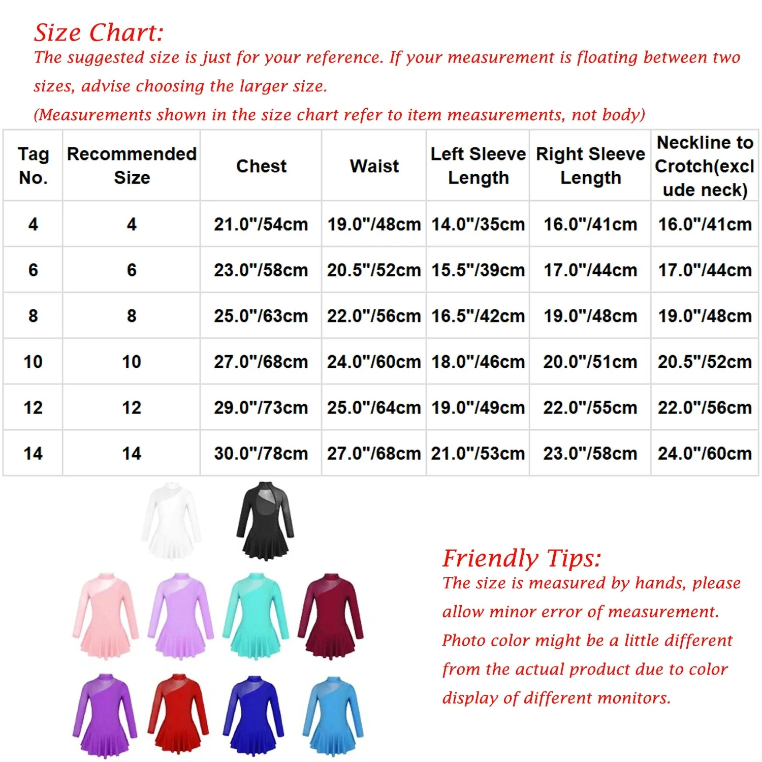 Ballet Leotard Girls Figure Ice Skating Dress Long Sleeves Mock Neck Tulle Splice Cutouts Back Ballet Dance
