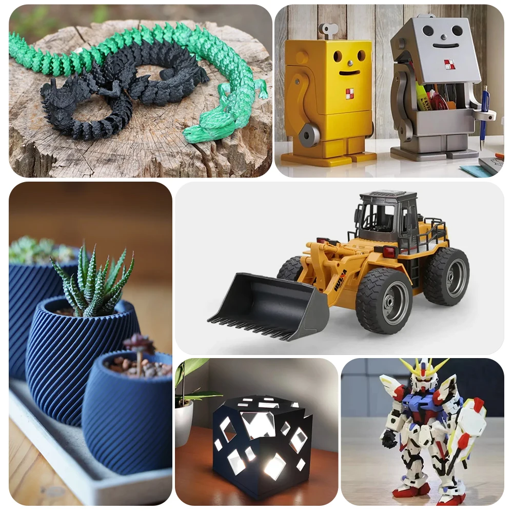Kingroon PETG TPU PLA 필라멘트 1.75mm 10KG 1KG(2.2lbs)/3D 펜 FDM 3D 프린터용 스풀 다중 색상 3D 인쇄 재료