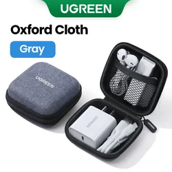 Compact Hard Shell Earphone Case for Earbuds and Accessories (Gray)