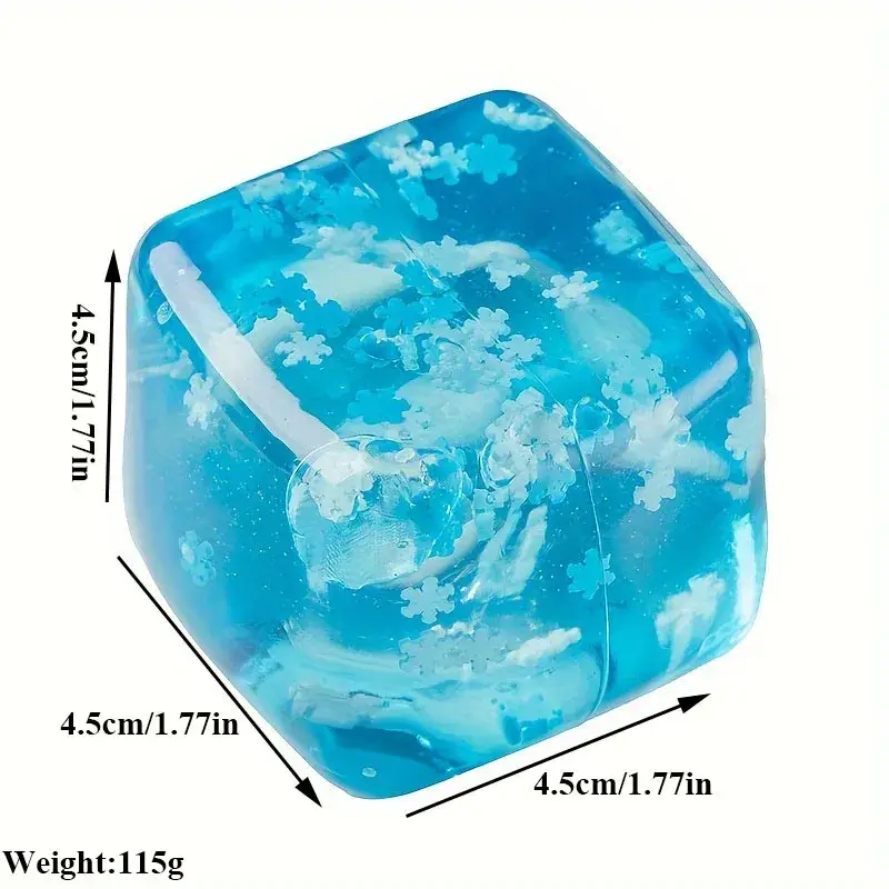 Squishy Ice Cube Fidget Toys, Stress Relief Ball for Adults Kids Anxiety, Sensory Toys for Autism ADHD, Easter Christmas Gift - Image 8