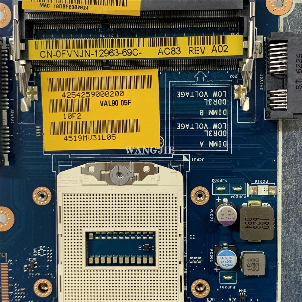 remodelado para dell latitude computador portátil mainboard