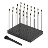Model Painting Stand Base (19 X 14 Holes) And 27PCS Alligator Clip Sticks Set Modeling Tools For Airbrush Spra Durable 1