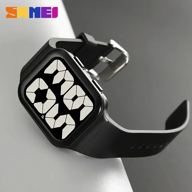 SKMEI Luxury Sports Watch for Men Women Student LED Digital Boy Girl Waterproof Date Wristwatches Alarm Clock Montre Homme 1995 4