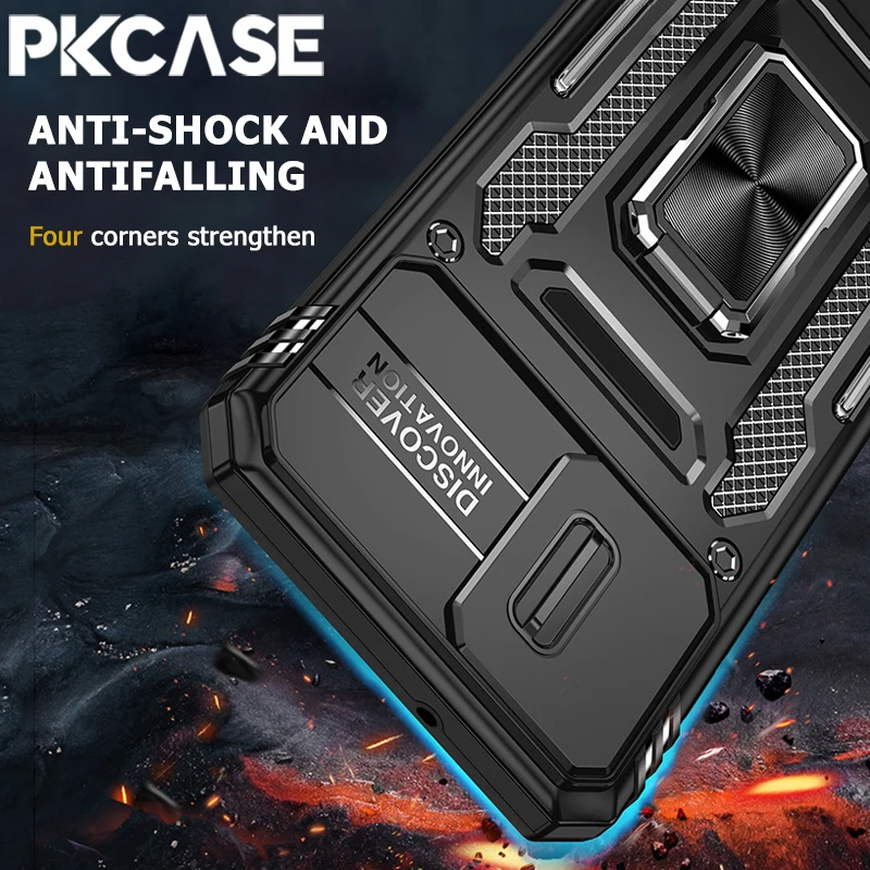 PKCASE Bracket Phone Case with Kickstand Feature and Durable Protector