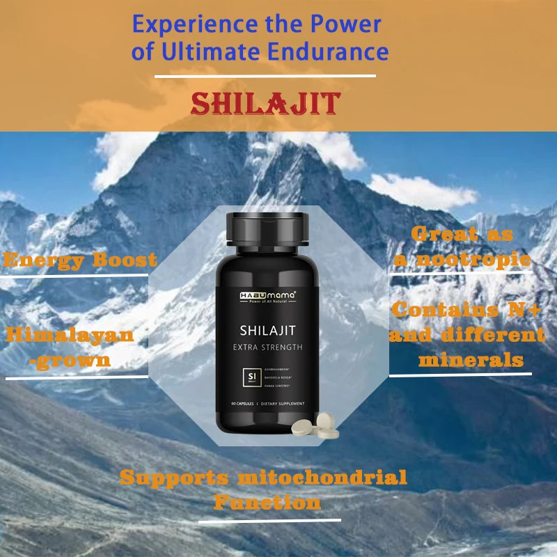 Shilajit Resin Supplements Powerful High-Purity Original to Improve Performance