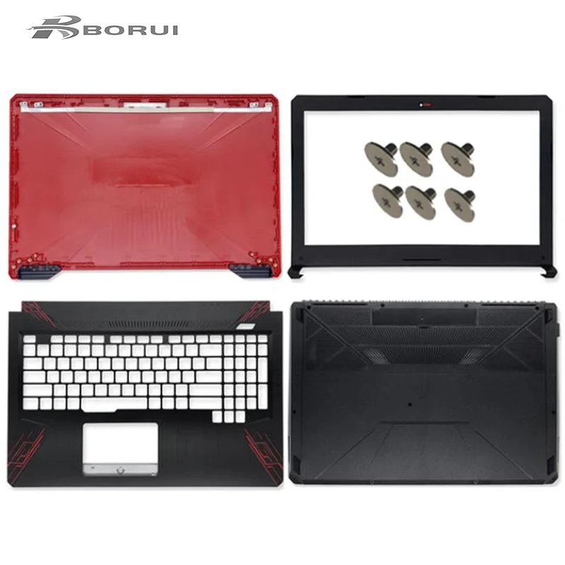 Écran LCD pour ASUS FX80G FX80 FX504 FX80GD FX504G FX504GD, nouveau pc portable, couverture arrière/lunette avant/repose-paume/boîtier inférieur/charnières LCD 19
