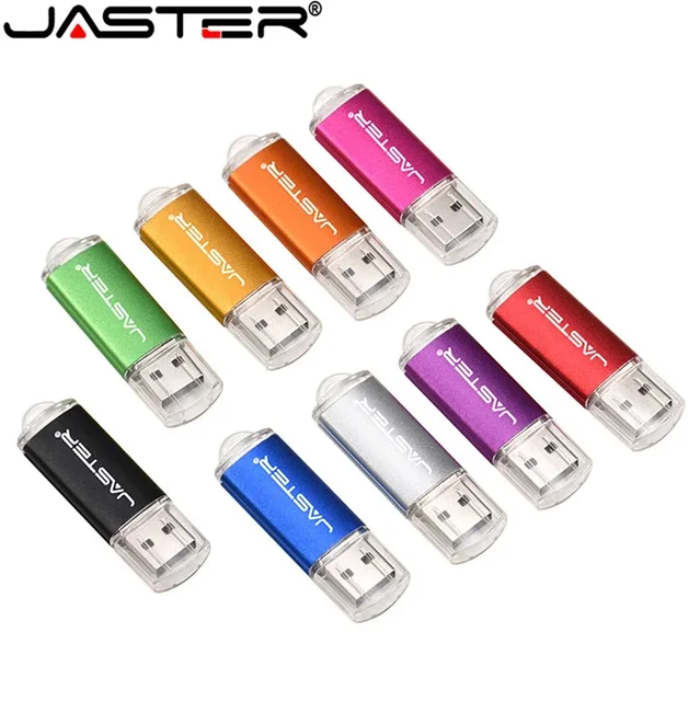 JASTER новый креативный флэш-накопитель USB 2.0 с брелоком 128 ГБ 64 ГБ 32 ГБ 16 ГБ 8 ГБ 4 ГБ модный флэш-накопитель 9 цветов U Stick подарок 1