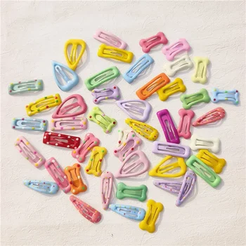 5/10/20pcs Pet Cartoon Heart Type Metal Candy BB Clips Girls Hairpins Hair Clip Dog Cat Headwear Barrettes Baby Hair Accessories
