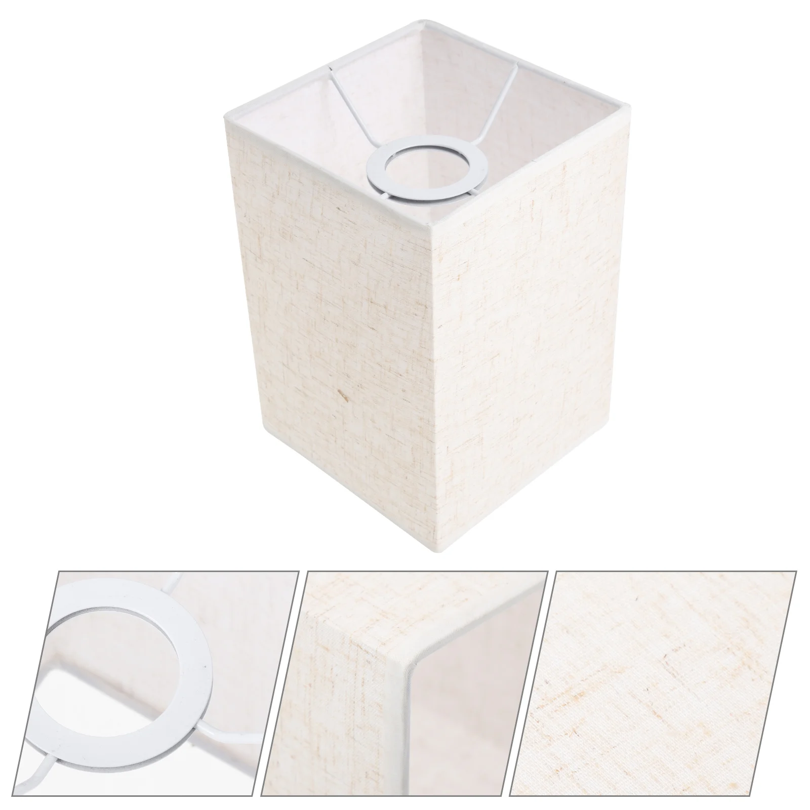 

Linen Lamp Shade Rectangular Lamp Shade Fabric Lampshades Chandelier Lamp Shades Clip On Light Cover Replacement Lamp