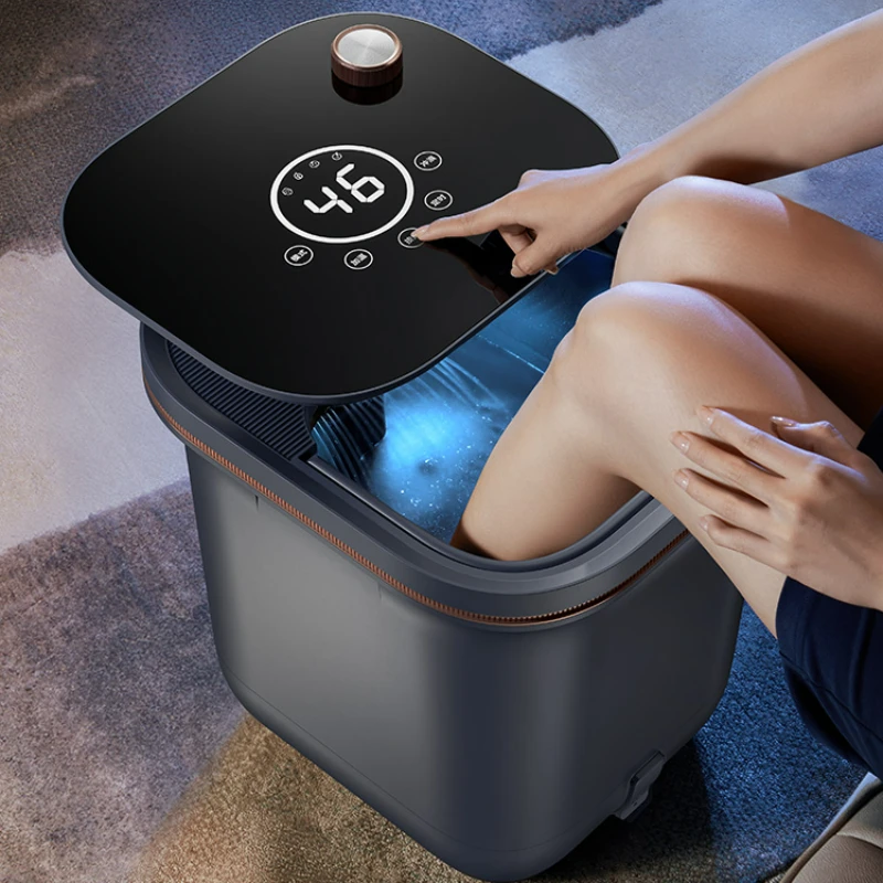 Tempering Touch Screen Foot Bath Bucket Constant Temperature Foot Bath Heated Automatic Electric Massage Foot Washing